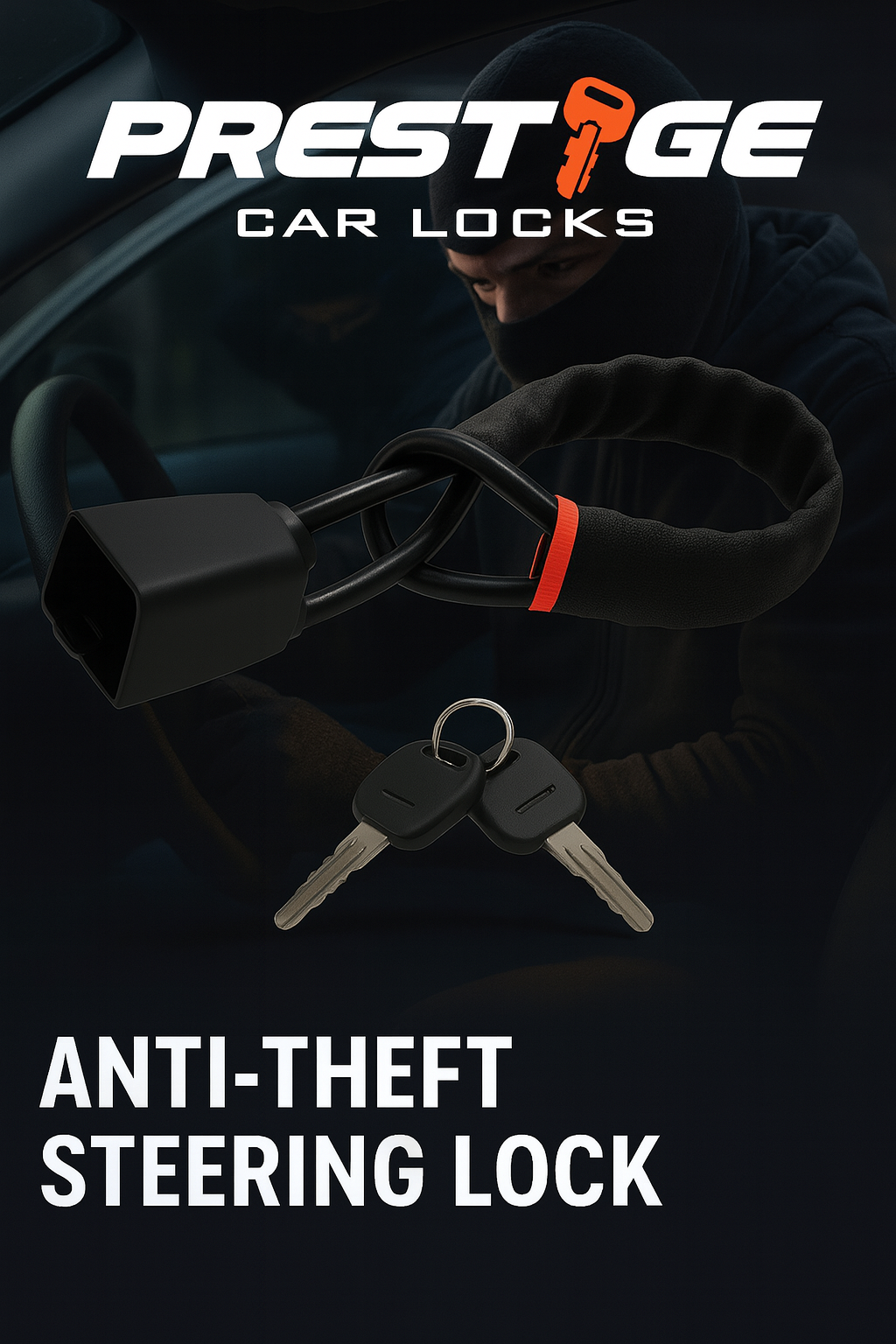 Military-Grade Cable Steering Lock