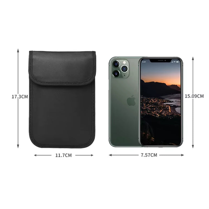 Car Key Cell Phone Signal Blocker Case Faraday Cage Pouch Keyless RFID Blocking Bag
