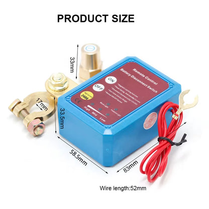 Battery Disconnect Power Switch 12V 240A Shut off Cut off Kill Switch with Remote Control Switch for Car Truck